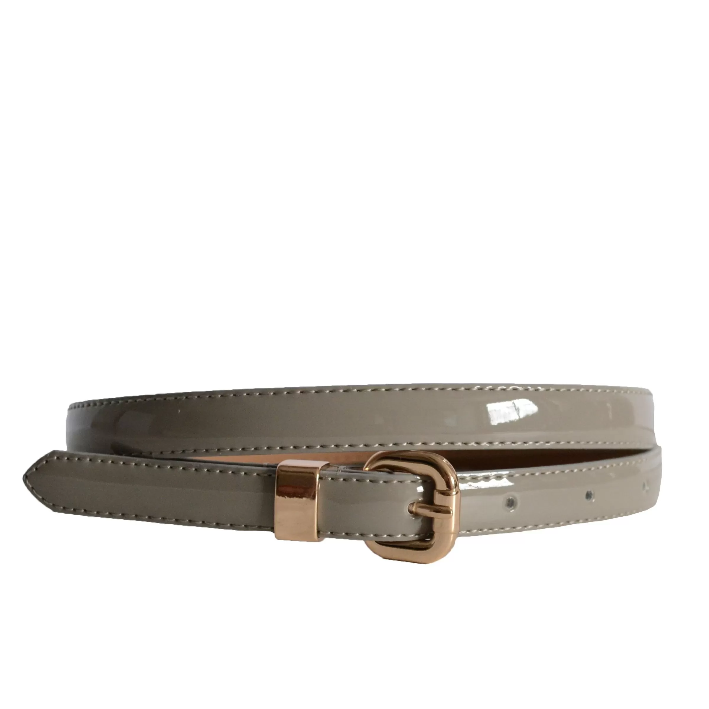 Women Leather Belt Grey